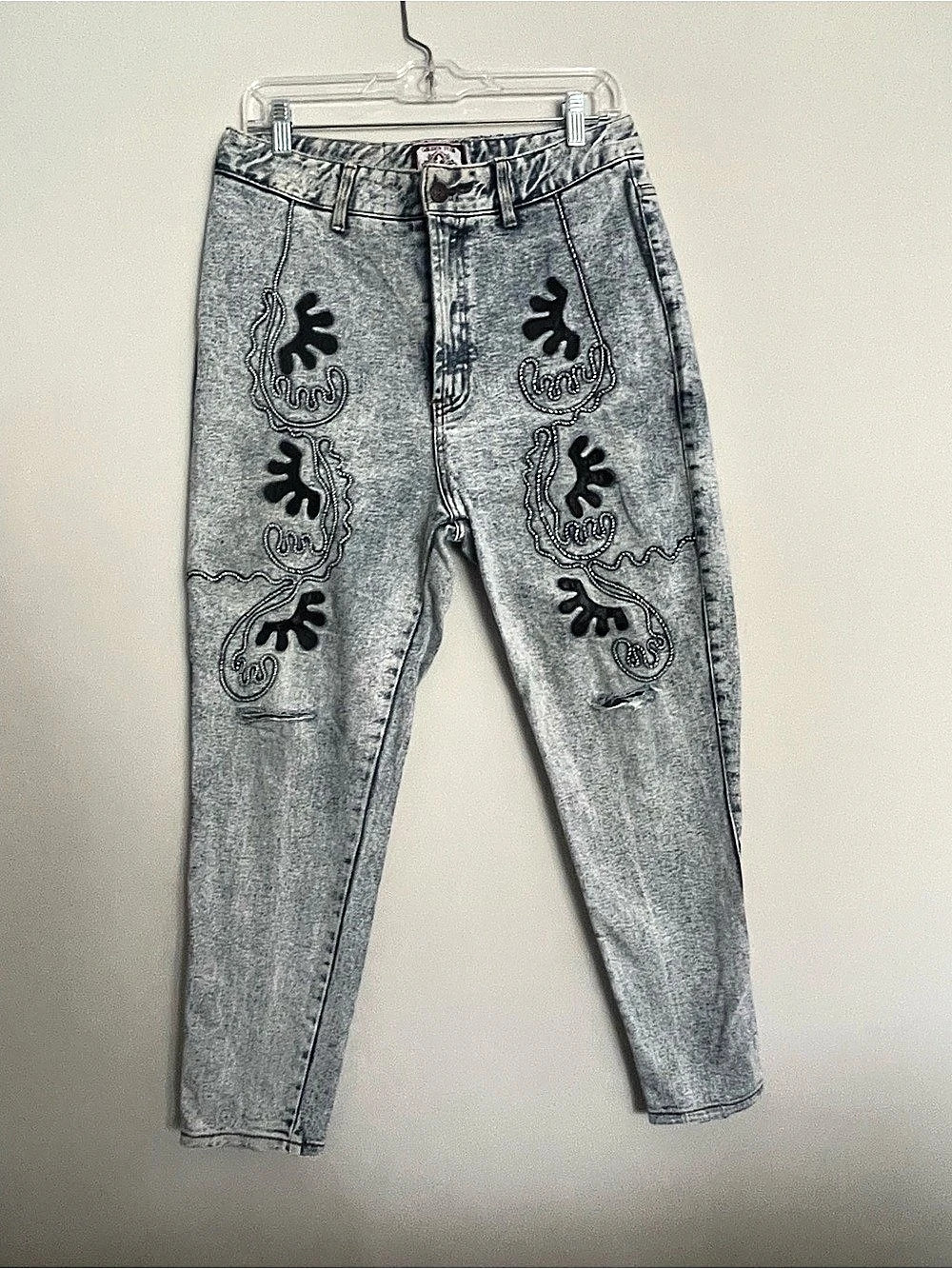 Vintage Golden Star Buddy’s Collection cutout Embroidered Skinny Jeans 15/16